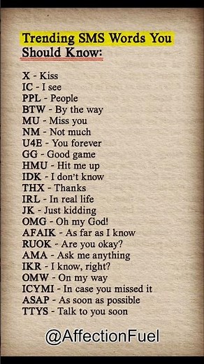 How many of these text slang words do you know? 🤔📱
