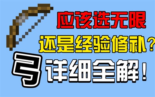 【干货】『弓』该如何选择无限或经验修补？