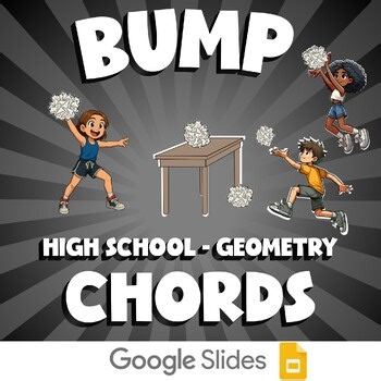Chords BUMP Math Game - No Prep Geometry Review Activity