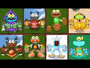 All Baby Wubbox On All Island | My Singing Monsters