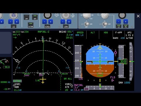 Airbus A321 FLS approach