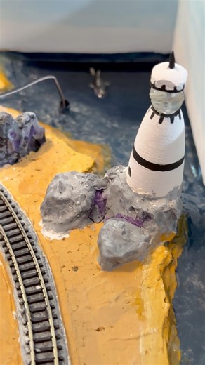 I had to hand make a shark in Z Scale