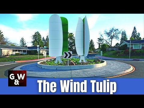 The Wind Tulip - Tulip-Shaped Wind Turbine Makes Wind Energy Accessible in Eco Art Style