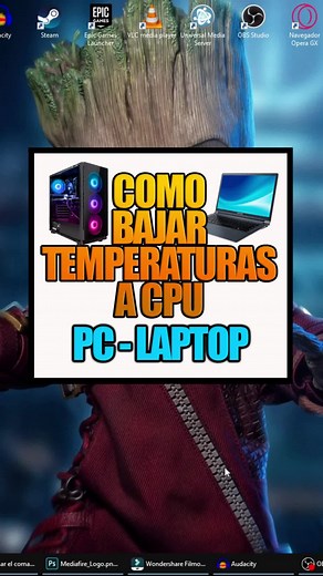 Bajar temoeratura CPU, en PC y LAPTOP👍🏻😍 #undervolt #cpu #windows #trucoswindows #informatica #fyp #parati