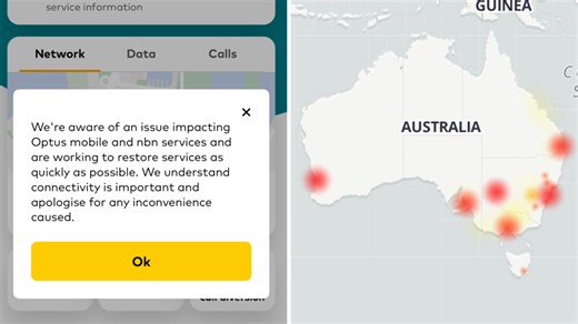 Optus outage reported across Australia