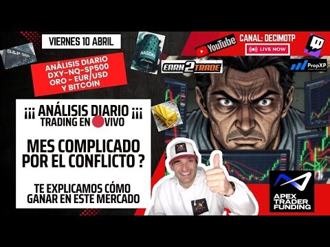 🔴ANÁLISIS+TRADING en VIVO - DXY/NQ/SP500/EUR-USD/BTC - Mercado DIFÍCIL este mes? #trading #trader