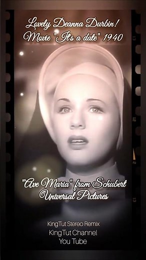 Deanna Durbin "Ave Maria" #soprano #movies #silverscreen #classics #star #musical #schubert #film