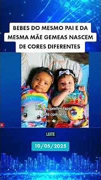 Babies from the same father and mother, twins are born with different skin colors.