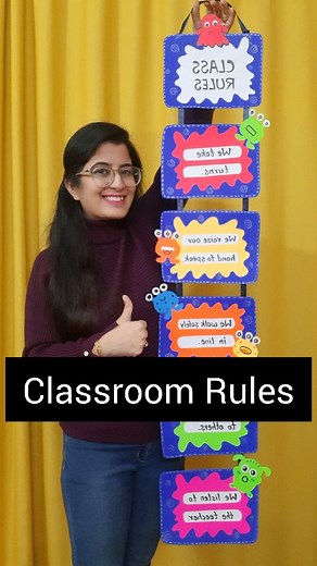 32K views · 1K reactions | Classroom Rules Wall hanging Contact 7678127079 #schooldecoration #classroomdecor #classroomrules #craftforclassroom #classroomsetup #keertiscraftshala | Keerti's CraftShala for Teachers | Facebook