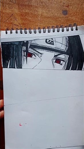 drawing itachi eyes in manga style 💥 #shorts #manga #art
