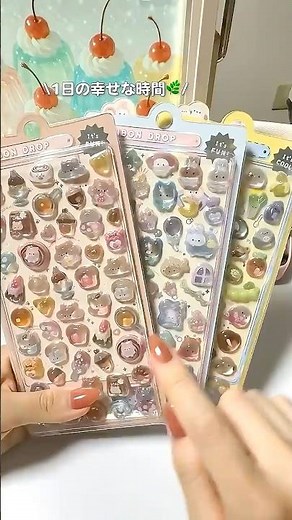 Making a transparent sticker book to paste Bonbon drop stickers 💎🩷🫧 #Seal book #Bonbon drop sticker