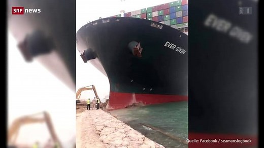 Containerschiff blockiert Suezkanal