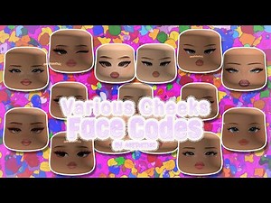 Berry Avenue Face Codes ( New Cheeks Variant Ahem 1) Skintones 💜🤍 | #roblox #Bloxburg #brookhaven