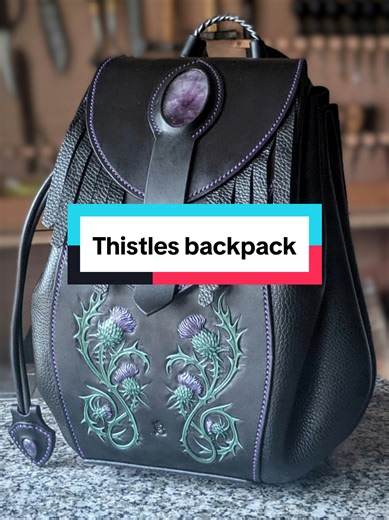 Thistles Backpack: The Ultimate Handmade Leather Creation