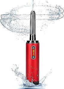 TRAMAN-Enema-Anal-Douche, Enemas-Douches for Men & Women Colon Cleanse, Shower Enema Bulb-Bottles Kit, Electric Rotating Nozzle, Pressure Spray, Two Douching Modes, External Water Supply