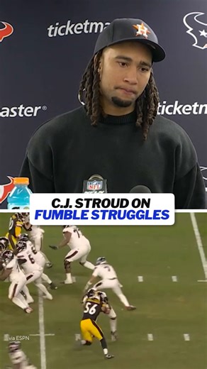 C.J. Stroud fumbled the ball 5 times and lost it twice during the Wild Card game | NFL on CBS
