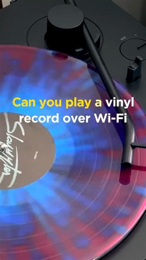 Can you play a vinyl record over WiFi ? Yes!