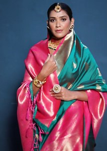 Watch Sarees For Women Indian Banarasi Art Silk Bollywood Saree on Amazon Live