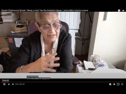 Spivak, Gayatri. "Can the Subaltern Speak?"