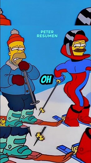 The Simpsons go skiing