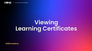 Viewing Learning Certificates