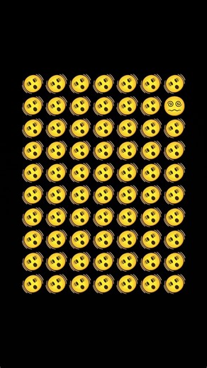 Find The Odd Emoji Out | Optical illusion | Eye test Challange #shorts