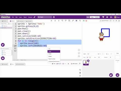 Python PictoBlox using pern extension