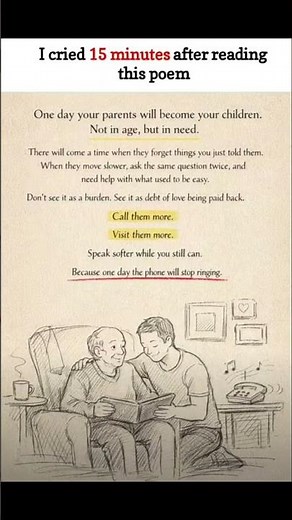 One Day… The Phone Will Stop Ringing 💔 | Emotional Parents Poem That Made Millions Cry