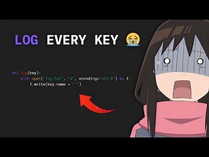 This PYTHON SCRIPT Can Steal Your KEYSTROKES!