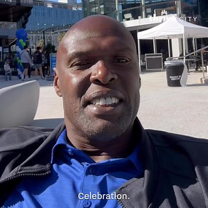 Warriors legend, Adonal Foyle, is spending time with us in Thrive City this morning ☀️ World Mental Health Day Celebration || Kaiser Permanente | Chase Center