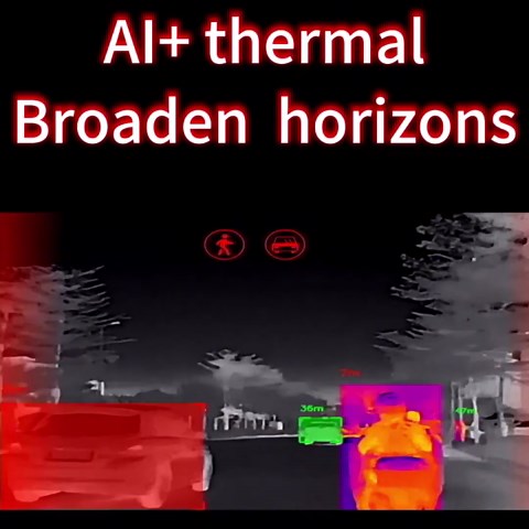 InsightDrive Thermal Camera for Car, Infrared Dashcam with 656ft Detection & Deer Collision Alert, Car Night Vision System for Off-Road & Highway Safety