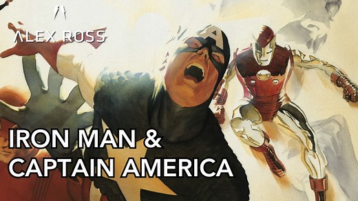 "Captain America & Iron Man are a pair — they're the two leaders, the two thinkers of the Marvel Universe. I try to illustrate my passion for them in my work." | Alex Ross