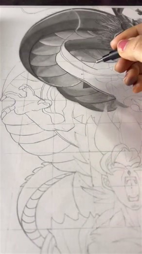 Songoku sketch😁||DragonBall||#anime #goku #illustrative