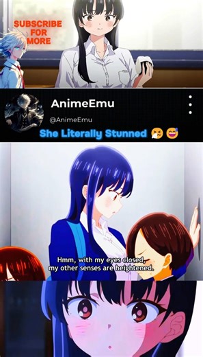 She Literally Stunned 🤧😅| The Dangers In My Heart #anime #animation #shorts