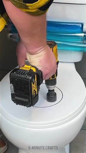 See-through flush - Dad's transparent toilet upgrade! 🤭