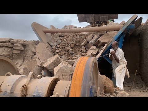 Blood, Sweat & Stone: How Rock Crusher Workers Push Through Everything!!!#dangerous ☠️👹😱