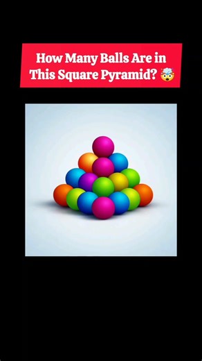How Many Balls Are in This Square Pyramid? 🤯