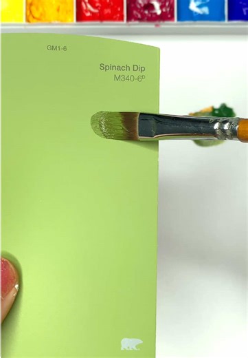 Olive green Color Mixing Match Challenge #fyp #paint #white #green #yellow