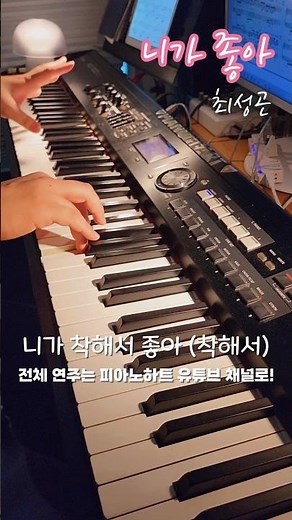 #니가좋아 #최성곤 #와일드씽 #오정세 #피아노커버 #악보