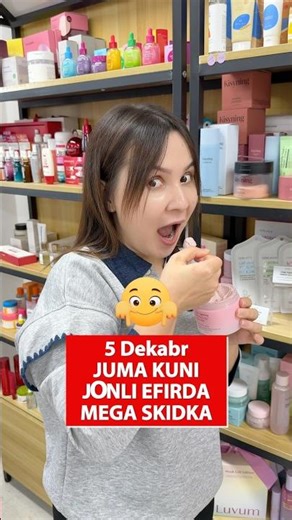 Yangi yil munosabati bilan bizda yana MEGA SKIDKA😍 5 DEKABR JUMA KUNI JONLI EFIRDA KO’RISHGUNCHA🫶