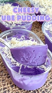 Cheesy Ube Pudding Dessert! #ube #ubedessert #uberecipe #dessertrecipe #pudding #easyrecipe #dessert #foodie #fyp | Dessert By Kaye'J Channel