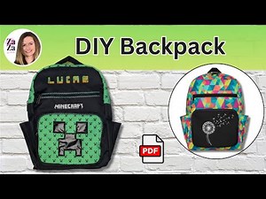 DIY Backpack Tutorial - Make Your Own Stylish Backpack With Pdf Pattern