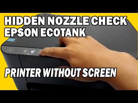 Epson EcoTank Nozzle Check Without PC | ET-2400, L3210, L3250 (Clogged Printhead Fix)