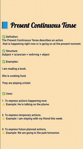 PRESENT CONTINUOUS TENSE | HOW TO UNDERSTAND PRESENT CONTINUOUS TENSE #presentcontinuoustense
