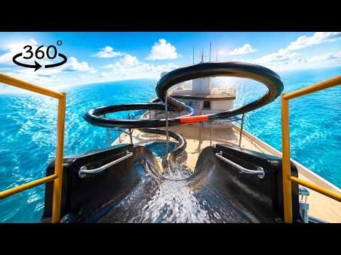 Experience WATER SLIDE in 360° | VR 360° Water Slide