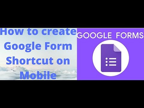 How to create google form shortcut on mobile. How to Create Google Forms using Forms App in Mobile.