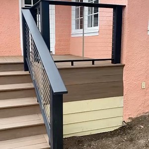 Tennessee TimberTech AZEK on Instagram: "This beautiful deck with @timbertech Azek English Walnut and Contemporary Cable Rail is brought to you by @kasavan_construction They did an outstanding job with this one. #azekenglishwalnut #azek #timbertech #deckbuilding #deckbuilders #pvcdecking #deckbuilders #decksofinstagram #timbertechazek #contemporaryrailing #beautifuldeck"