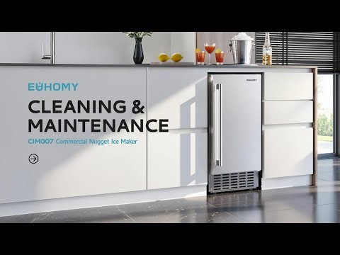 EUHOMY| commercial nugget ice maker cleaning&maintenance #euhomy #icemaker #nuggetice #cleaning