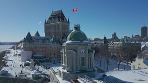 Quebec city in winter | Premium Stock Video Footage