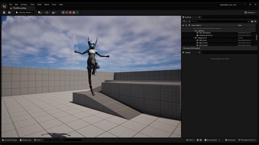 [W.I.P.] SniperBat_Loco_V1 [UE5] - Light Combo + Heavy Combo + Dodge